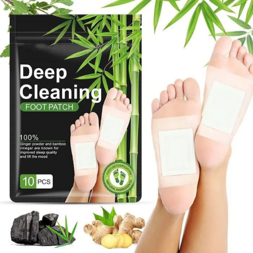 🌿 Patchs Détox pour les Pieds: éliminer les toxines dans votre corps en dormant (10 Patchs)